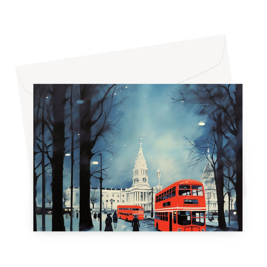 Frosty Routes | Greeting Card
